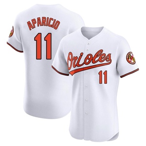 Men's Luis Aparicio Baltimore Orioles Elite White Home Jersey