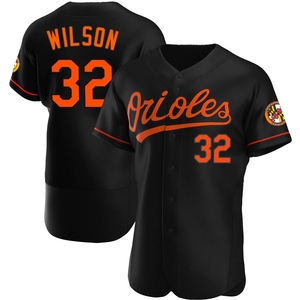 Men's Weston Wilson Baltimore Orioles Authentic Black Alternate Jersey
