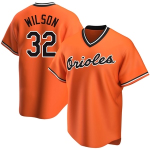 Men's Weston Wilson Baltimore Orioles Replica Orange Alternate Cooperstown Collection Jersey
