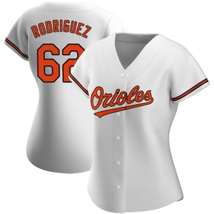 Women's Johnathan Rodriguez Baltimore Orioles Replica White Home Jersey