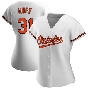 Women's Sam Huff Baltimore Orioles Authentic White Home Jersey