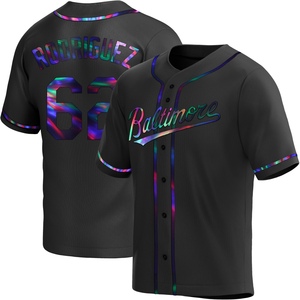 Youth Johnathan Rodriguez Baltimore Orioles Replica Black Holographic Alternate Jersey