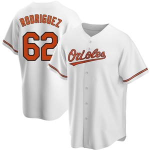 Youth Johnathan Rodriguez Baltimore Orioles Replica White Home Jersey
