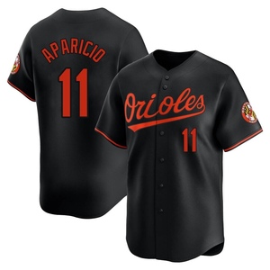 Youth Luis Aparicio Baltimore Orioles Limited Black Alternate Jersey