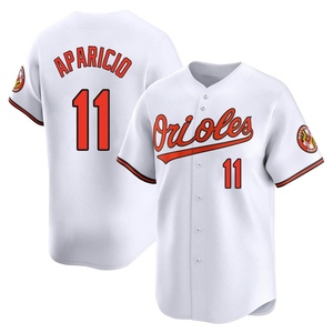 Youth Luis Aparicio Baltimore Orioles Limited White Home Jersey