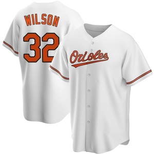 Youth Weston Wilson Baltimore Orioles Replica White Home Jersey